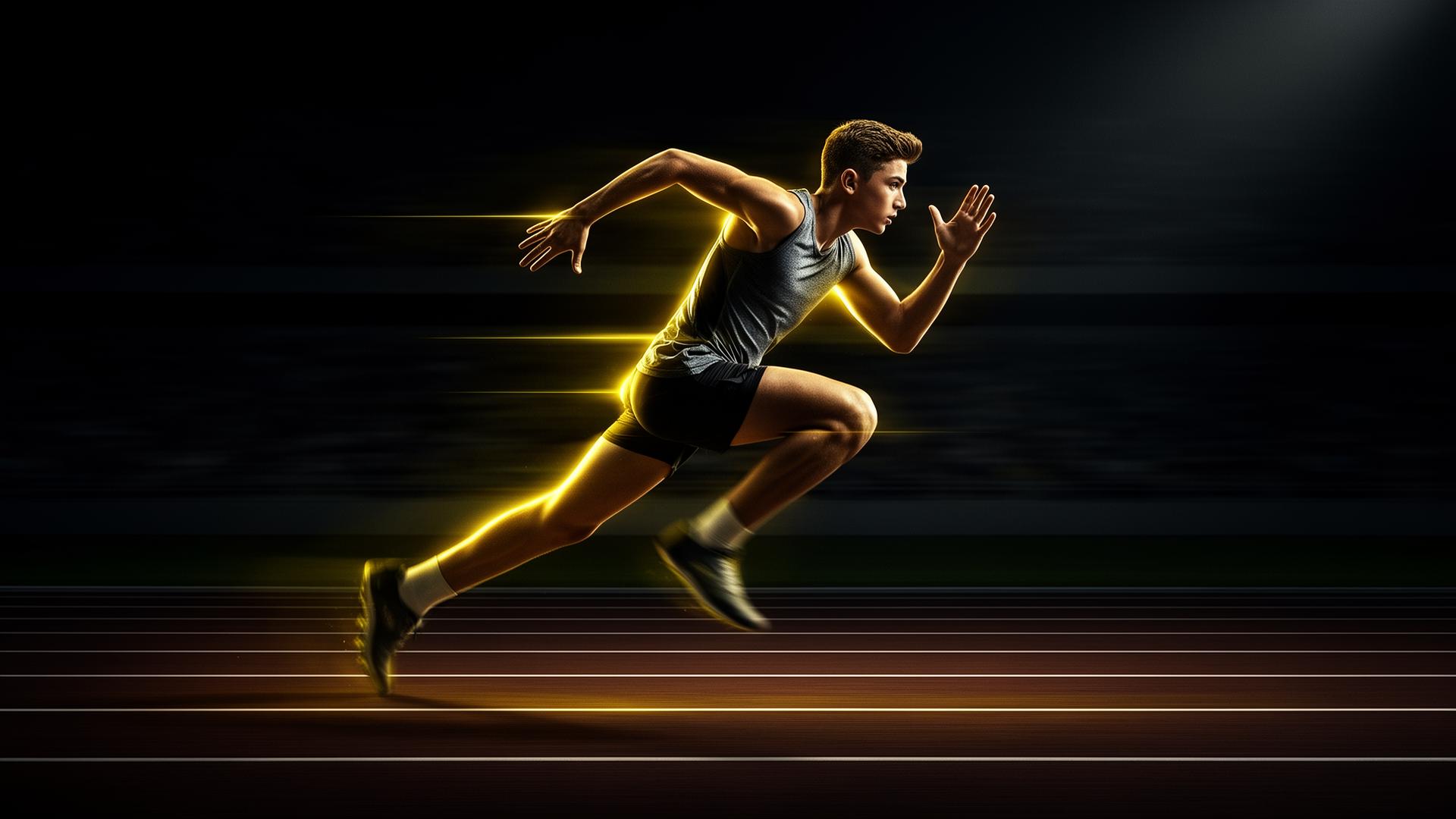 Athlete in action
